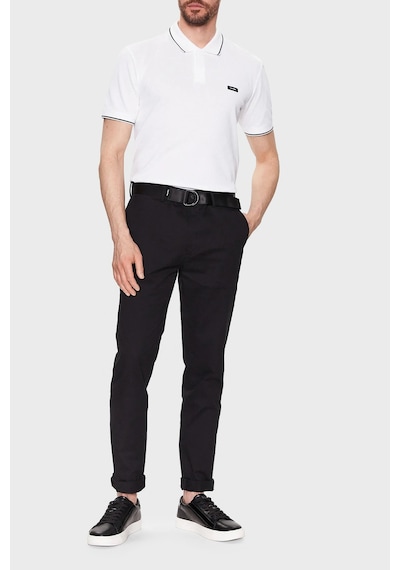 Calvin Klein Erkek Polo T Shirt K10K110596 YAF BEYAZ Beyaz