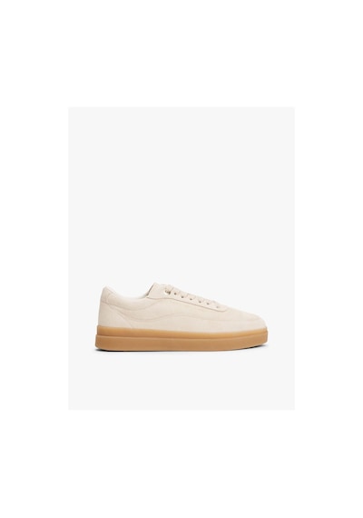 Tommy Hilfiger Modern Court Suede Kadın Bej Sneaker-8414 Bej