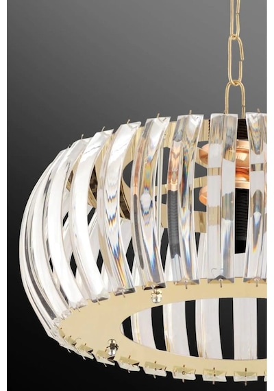 İstanbul Avize Venüs Gold 22 Cm Kristal Taşlı Avize