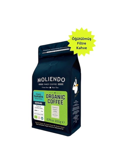 Moliendo Organic Indonesia Sumatra Yöresel Kahve 250 G Öğütülmüş