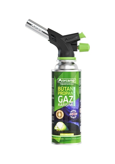 Orcamp Çakmaklı Kartuş Pürmüz Set + 2 Adet 227 Gram Gaz Kartuşu