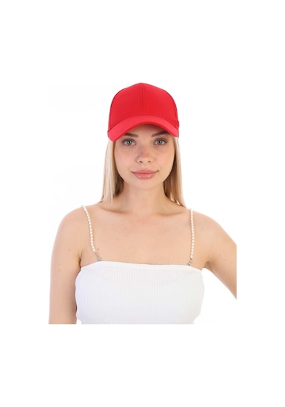 Unisex Ayarlanabilir Spor Basic Şapka Kırmızı