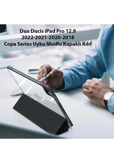 Dux Ducis İpad Pro 12.9 2022/2021/2020/2018 Kılıf Copa Series Uyku Modlu Kapaklı Kılıf- 5775