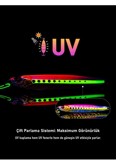 Jig, Zoka, Suni Yem, Uv Metal Jig, 80gr 11cm Jıgto Tide 80
