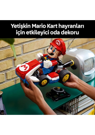 LEGO® Super Mario™: Mario Kart™  Mario ve Standard Kart 72037 - Yetişkinler için Koleksiyonluk Yaratıcı Sergileme Modeli Yapım Seti (1972P)