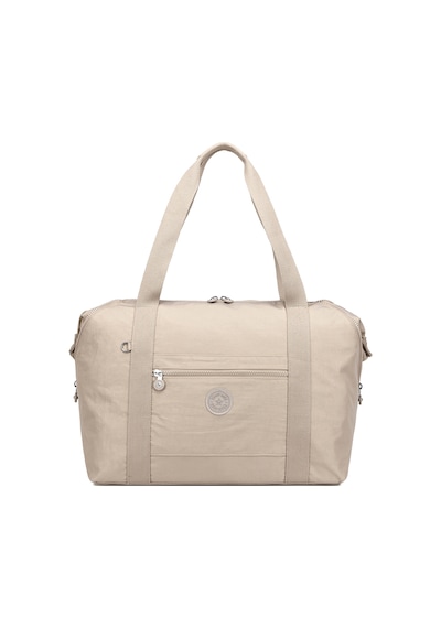Smart Bags Orta Boy Su Geçirmez Extra Hafif Krınkıl Kumaş El Valizi Ve Spor Çantası Bej