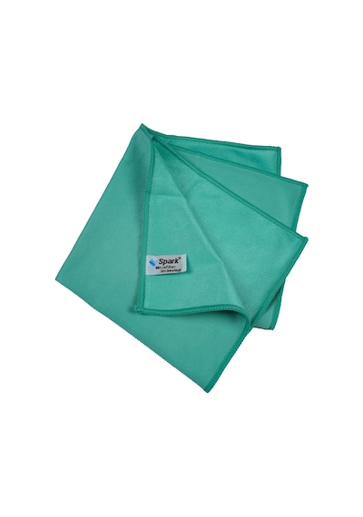 4 Adet Spark Kristal Mikrofiber Cam Silme Bezi Ve Genel Temizlik & Kurulama Bezi 40x40 Cm.