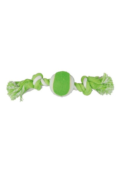 Köpek İçin Tenis Toplu İp Oyuncağı 28 cm