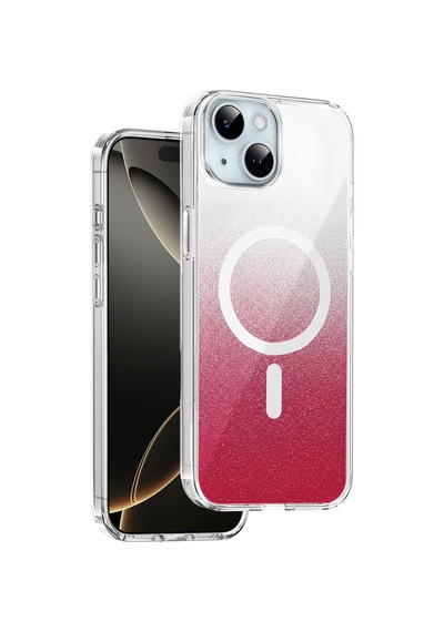 Onegif - 138 - Apple İphone 15 Sora Simli Magsafe Kapak - Glblseme - - Kırmızı