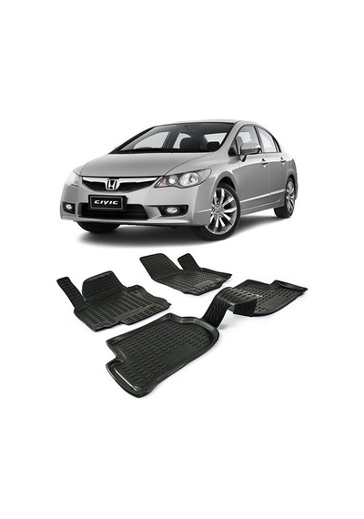 Honda Civic Fd6 2007-2012 Araca Özel 3D Havuzlu Paspas Gold