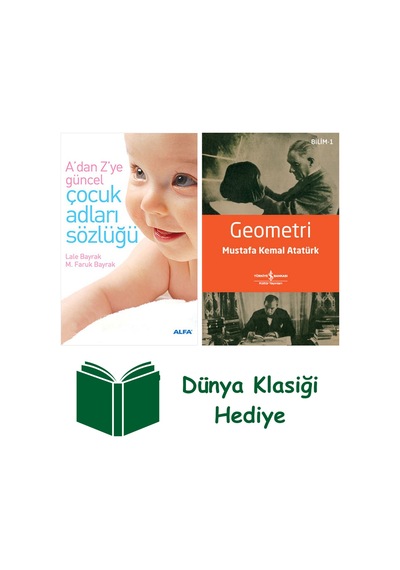 Çocuk Adları Sözlüğü Cep Boy + Geometri + Dünya Klasiği Hediye