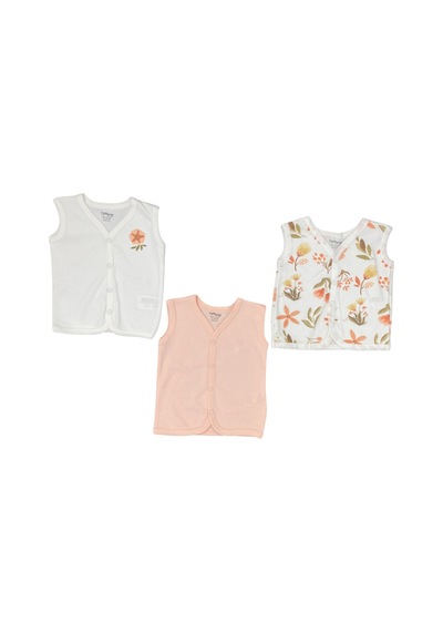 Tiffany Baby & Kids Tiffany Baby 3'lü Bebek Yelek 15005 Ekru
