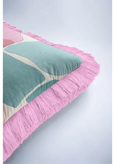 Soyut Pastel Sanatsal Saçaklı Yastık Kılıfı - Organik Bohem Mint Pembe Püsküllü Kırlent Kılıfı Puslu Sahil Halo Soyut Pastel Sanatsal Saçaklı Yastık Kılıfı - Organik Bohem Mint Pembe Püsküllü Kırlent Kılıfı Puslu Sahil Halo