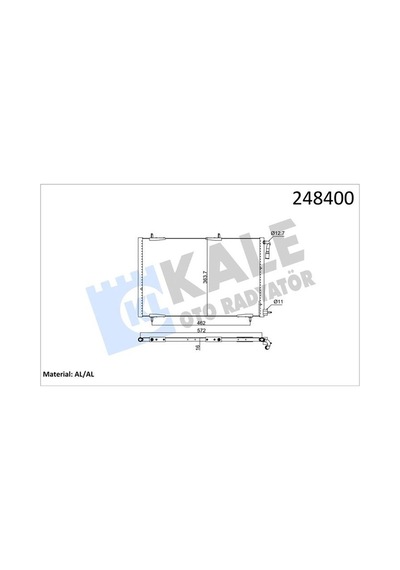 Kale 200abc040 Klima Radyatörü Kondenser Peugeot P206 98 09 1.1- 1.4- 1.6- 2.0- 1.4hdı- 1.6hdı Al/brz 6455.cj- 6455.ch- 6455.fy- 9651867080