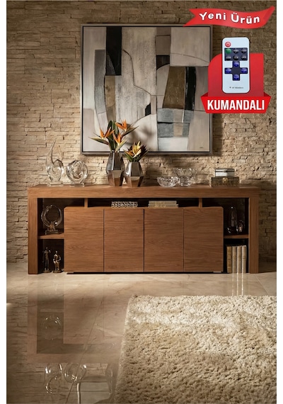 Kale Ledli Konsol 200 Cm Ceviz Kale Ledli Konsol 200 Cm Ceviz