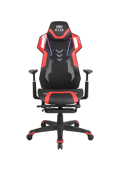 Ryze Techno-cool Oyuncu Koltuğu - Rgb - Siyah/kırmızı 74x119-129x51 Cm