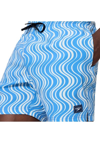 Speedo Print Redondo Edge Volley 16" Erkek Şort Mayo Çok Renkli