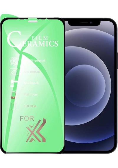 Pp Apple Uyumlu iPhone 12 Mini Ekran Koruyucu 9d Seramik Nano Tam Kaplayan Kavis