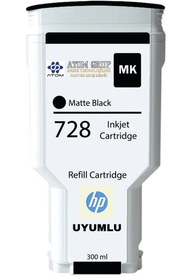 Atom Grup 728 F9j64a Matte Black - Mat Siyah -Uyumlu Kartuş 30