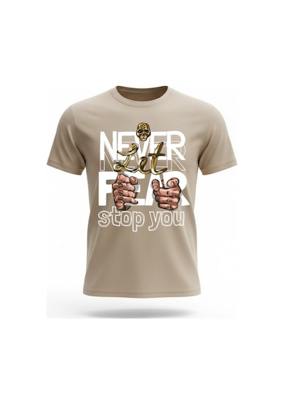 Urbantrendstore Unisex Kuru Kafa Oversize Fit Rahat Geniş Salaş T-shirt Günlük Tişört Bej