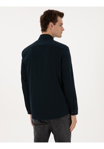 Pierre Cardin Erkek Lacivert Gömlek Desenli 50316736-vr033 Lacivert