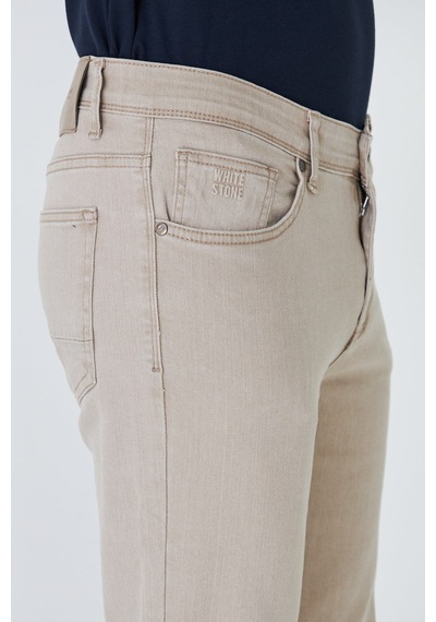 Bej Erkek Gabardin Spor Pantolon
