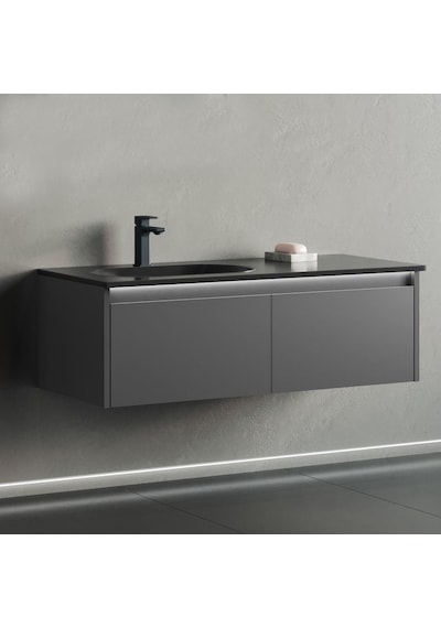Orka Lisbon 110 Cm Mdf Antrasit Banyo Dolabı Alt Modül Ve Lavabo Antrasit Orka Lisbon 110 Cm Mdf Antrasit Banyo Dolabı Alt Modül Ve Lavabo Antrasit