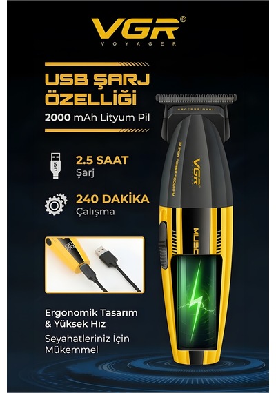 Tıraş Makinesi V-285t & V-359 Tıraş Makinesi - 9000 Rpm Dlc Trimmer Ipx6 Folyo Shaver - 2'li Berber Seti Tıraş Makinesi V-285t & V-359 Tıraş Makinesi - 9000 Rpm Dlc Trimmer Ipx6 Folyo Shaver - 2'li Berber Seti