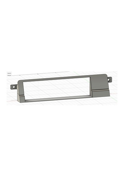 Bmw E46 İçin 1dın Fasya Plakası Aftermarket Stereo Uyumlu