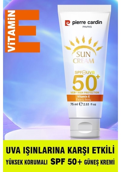 Pierre Cardin Leke Karşıtı Yüksek Koruyucu Yüz Güneş Kremi SPF50+ 75 ML