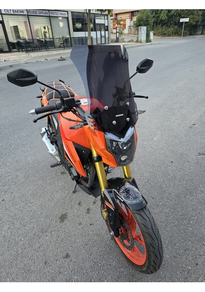 Motocam Arora Ars 200 Ön Cam 2022-2026 Model 46cm Siyah Renkli 4mm
