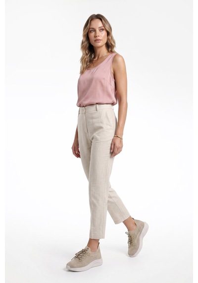 Diğer Kadın Triko Bağcıklı Memory Foam Tabanlıklı Comfort Sneaker Dyza83935168 Nude