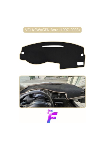 Volkswagen Bora 1997-2003 Uyumlu Torpido Örtüsü Yansıma Önleyici Tam Koruma Hızlı Montaj K67