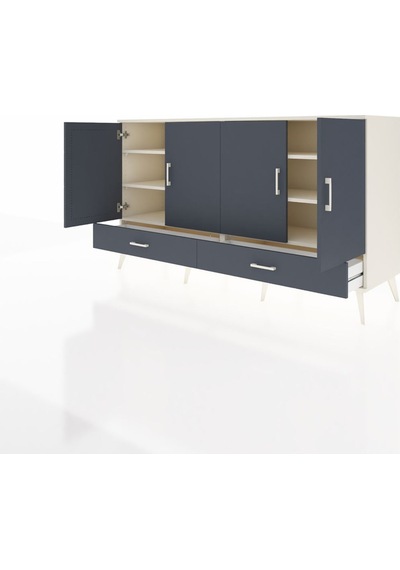 Hyperion Konsol 6 Raflı 2 Çekmeceli 4 Kapaklı 176x44x99 Aytaşı-an Aytaşı-antrasit Hyperion Konsol 6 Raflı 2 Çekmeceli 4 Kapaklı 176x44x99 Aytaşı-an Aytaşı-antrasit