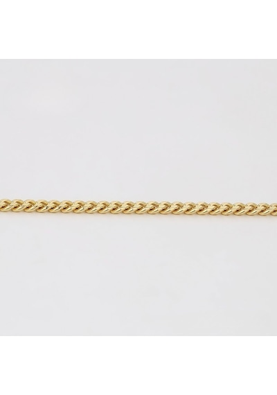 Klasik Gurmet Zincir Kolye 14 Ayar Altın Kaplama / 55 Cm Gold