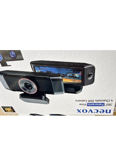 Necvox Dvr-1008 360 Derece Yol Kayıt Cihazı 4k G Sensörlü Kamera 4 Kameralı