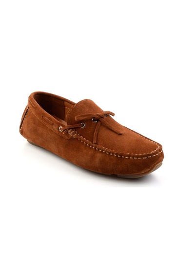 Bambi Taba Hakiki Deri Erkek Loafer Ayakkabı E01547070102 Taba