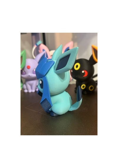 Pokemon Chibi Stili Glaceon Masa Figürü 10cm Pokemon Koleksiyon İçin Figür / Oyuncak
