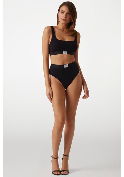 Guess Tessa Logolu Bralet Siyah