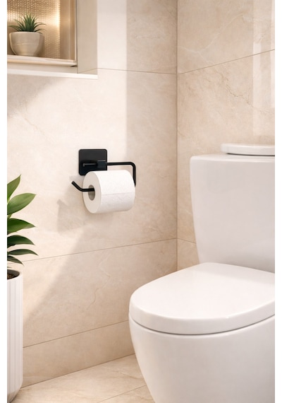 Alper Banyo Jasmin Kare Yapışkanlı Açık Tuvalet Kağıtlığı