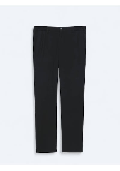 Kip Siyah Düz Dokuma Jogging Fit Casual Pantolon