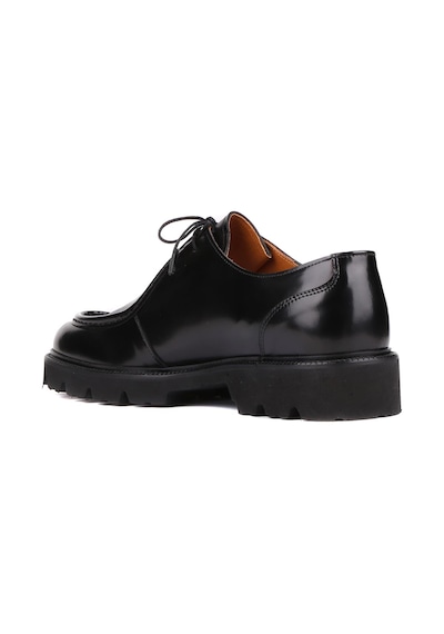 Shoetyle - Siyah Açma Deri Bağcıklı Erkek Günlük Ayakkabı 250-1617-770-siyah Siyah