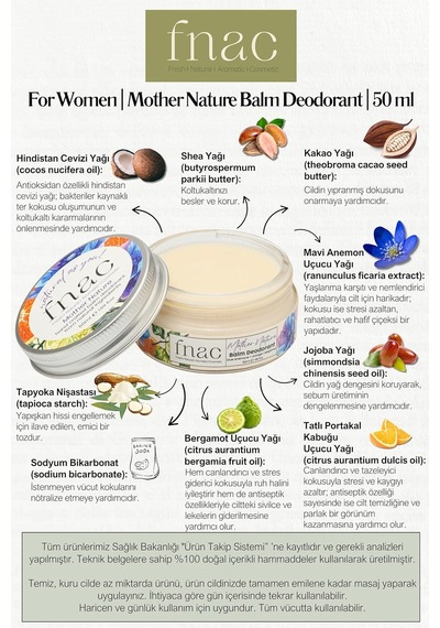 Lexroo %100 Doğal İçerikli Ter Kokusu Önleyici Krem Deodorant Alü