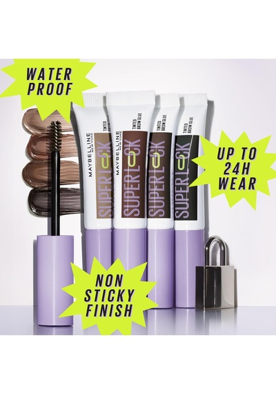 Super Lock Brow Glue Kaş Sabitleyici Maskara - Taupe Çok Renkli