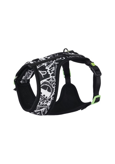 Urban Style Siyah/beyaz Easy Fit Köpek Göğüs Tasması S