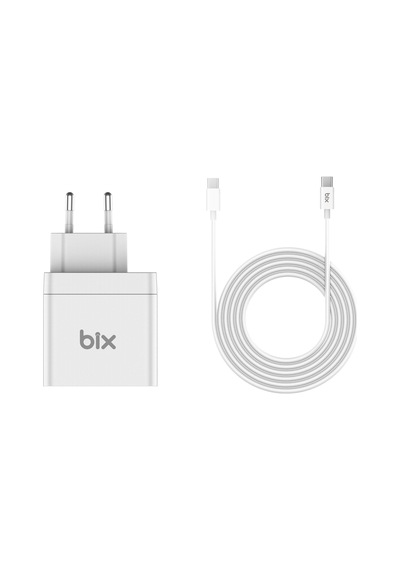 Bix Bx-Uc65Wfta 65W Pd Hızlı Şarj Adaptörü Ve E-Mark Çipli 2 Metr