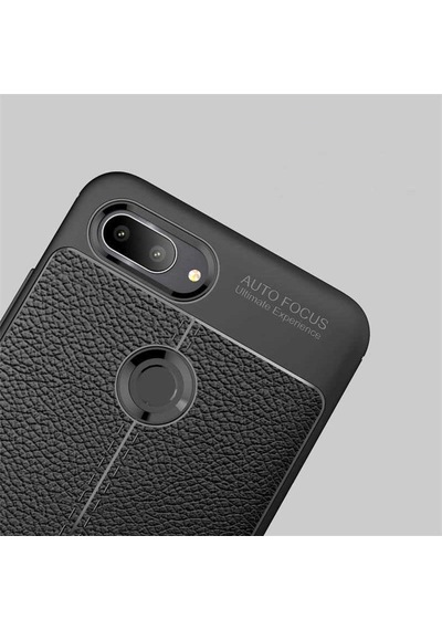 Xiaomi Mi 8 Lite Kılıf Deri Tarzı Niss Silikon Case