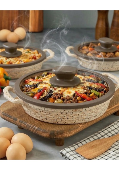 İnci Döküm 18-20-22 Cm Sahan Set Siyah Gümüş
