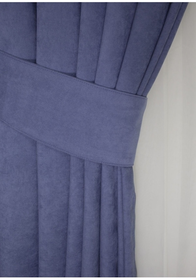 Home Color Home Indigo Petek Kadife Dokulu Fon Perde 140x260 Düz Dikişli Ekstrafor Büzgü İndigo Mavisi
