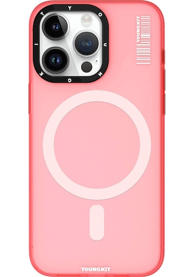 Apple Uyumlu iPhone 15 Pro Kılıf Magsafe Şarj Özellikli Youngkit Hidden Sand Serisi Kapak